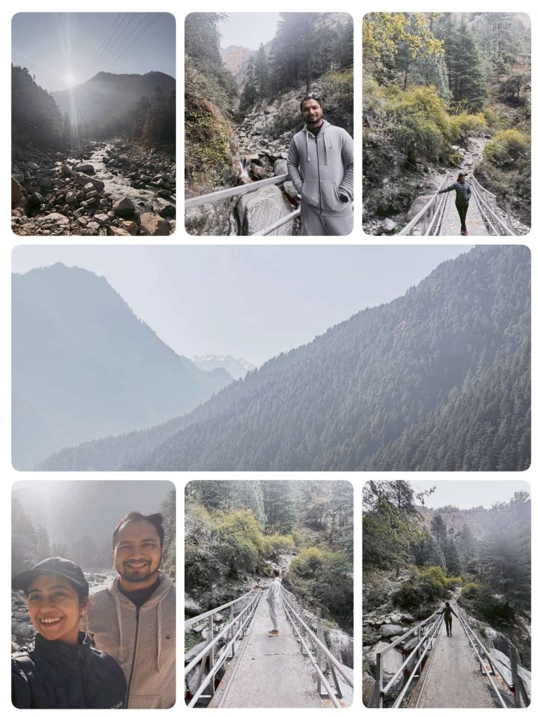 Chalal trek trail(kasol)- by the river, through the mountains, waterfall chala